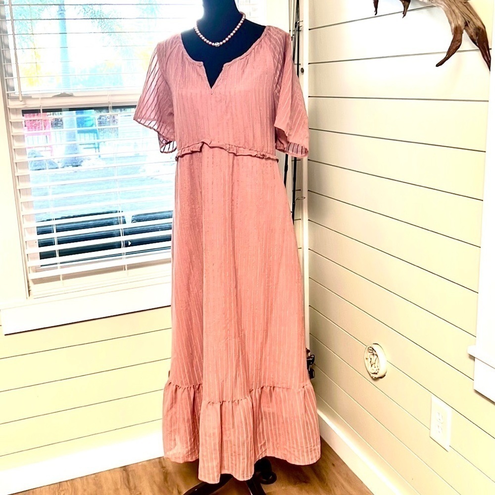 NWT,Bloomchic, Soft Rose, Elastic Waist, Gorgeous & Completely Lined, Size 10 - Picture 2 of 10